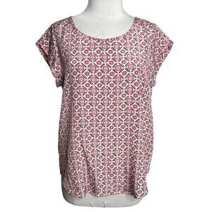 Joie silk medallion printed blouse sz m